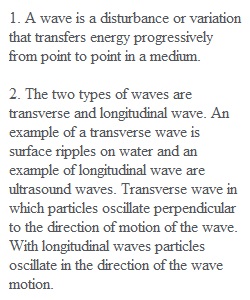 Waves Discussion